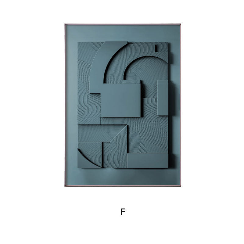 3D Geometric Wall Mural | Modern Morandi Style buy