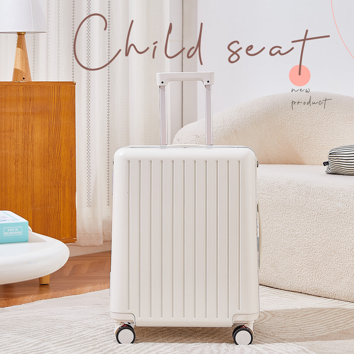BAOMA Kids' Suitcase with Ride-On Feature | Parent-Child Travel Suitcase
