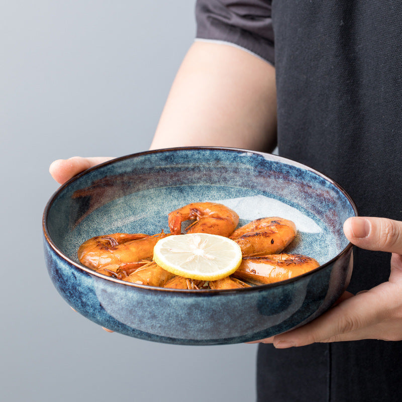 Nordic Creative Dishes Bowl Noodles Bowl Household Personalized Deep Plate