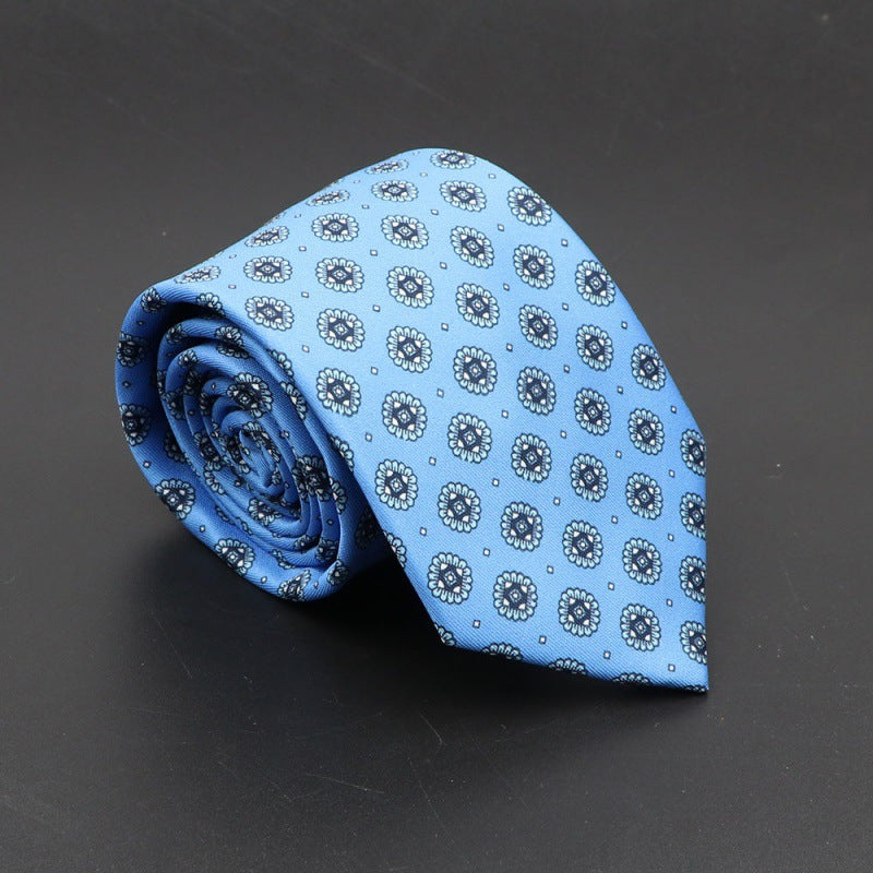 Men's Silk Tie Bohemian 7.5 cm Soft Elegant Modern