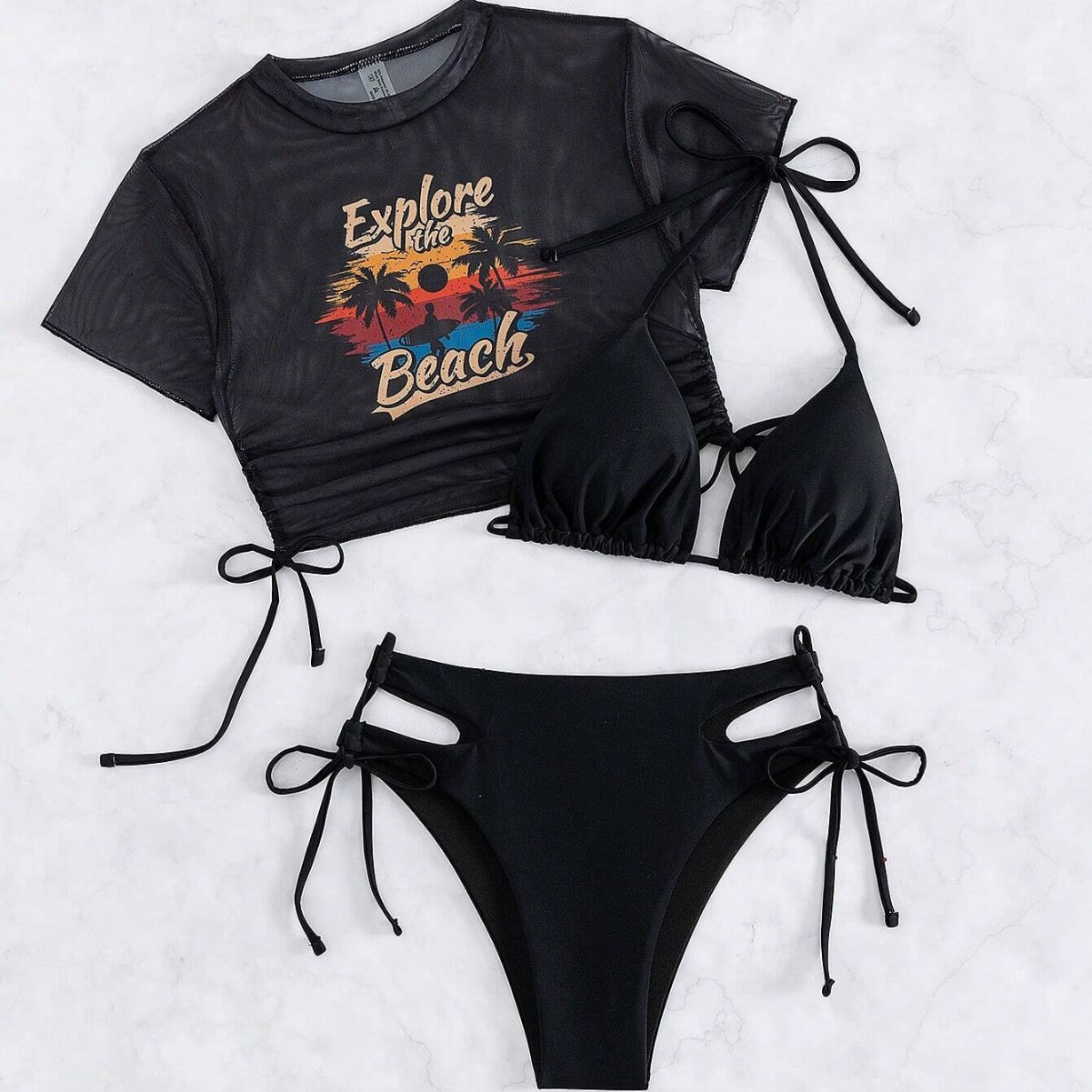 Damen 3-teiliger Bikini | Elegante Sexy Swimwear