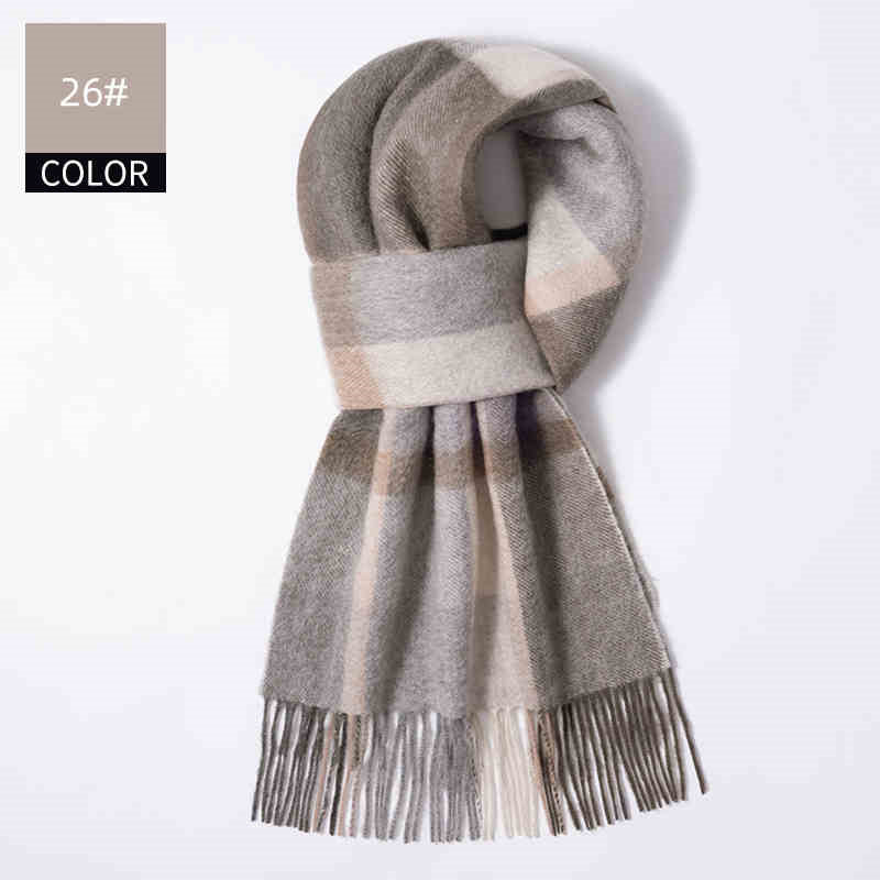 Men's Cashmere Scarf Winter Soft Warm Elegant Luxury