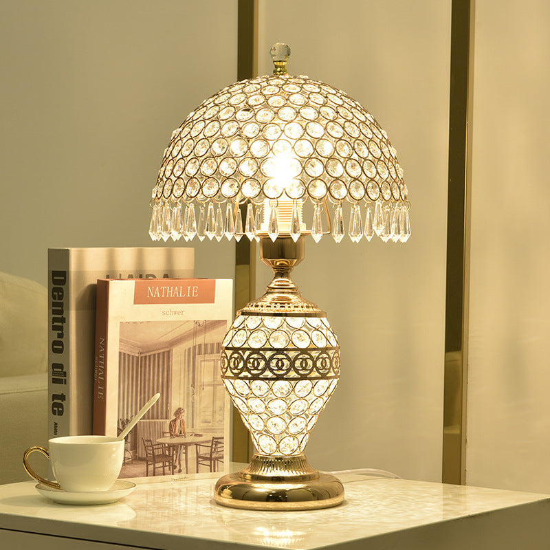 Luxury Crystal Table Lamp Romantic Bedroom Light