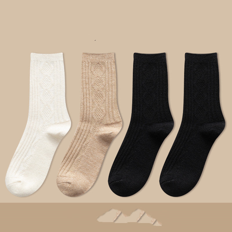 Damen Kaschmir Kniestrümpfe Warm – Dicke Kuschel Langsocken