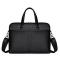 Men's PU Business Briefcase XL – Travel Laptop Shoulder Bag Elegant
