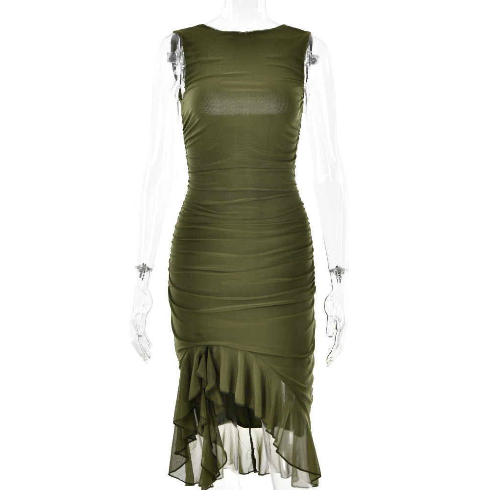 Summer Slim Fit Dress - Sleeveless Sexy Party & Club Dress