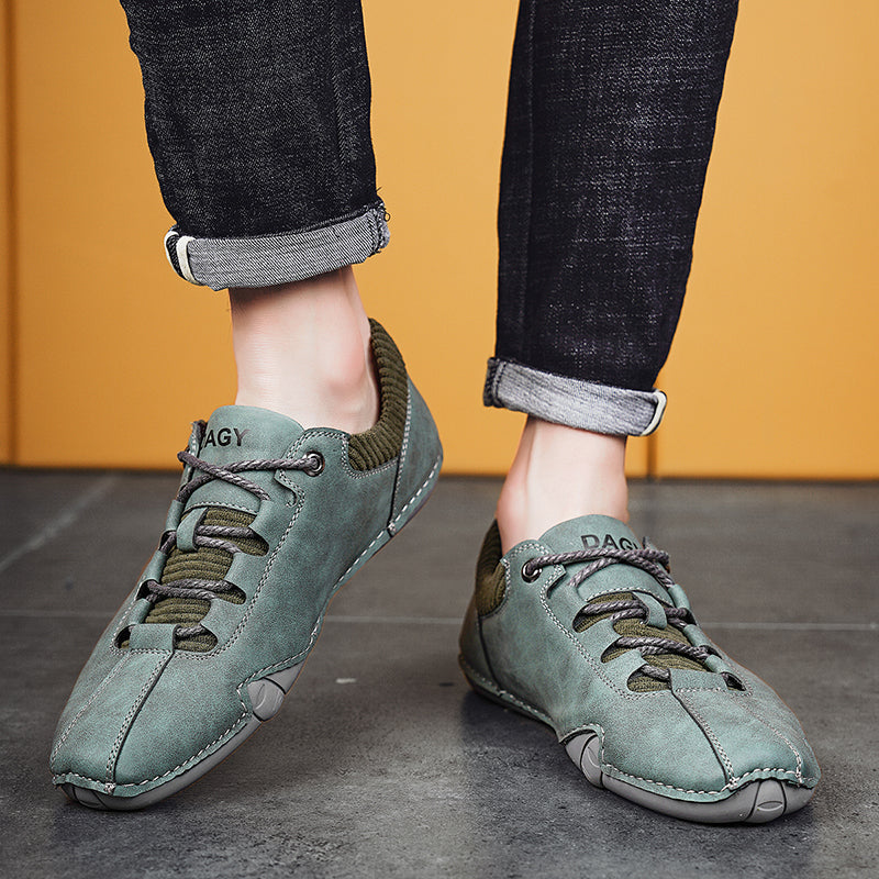 High-Quality Men's Sneakers Fashion Lace-up Flat Shoes