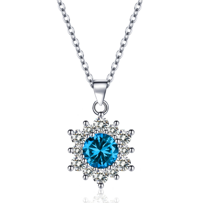 Luxurious Snowflake Jewelry Set with Zirconia – Necklace, Earrings & Ring in Sparkling Design