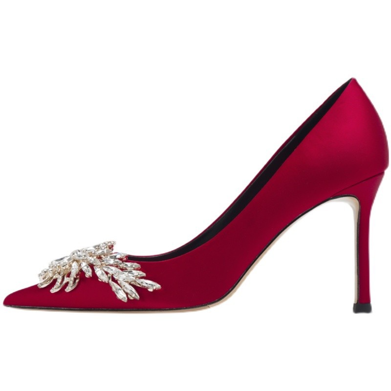 Red Bridal High Heels for Women | Elegant Wedding Shoes Sexy