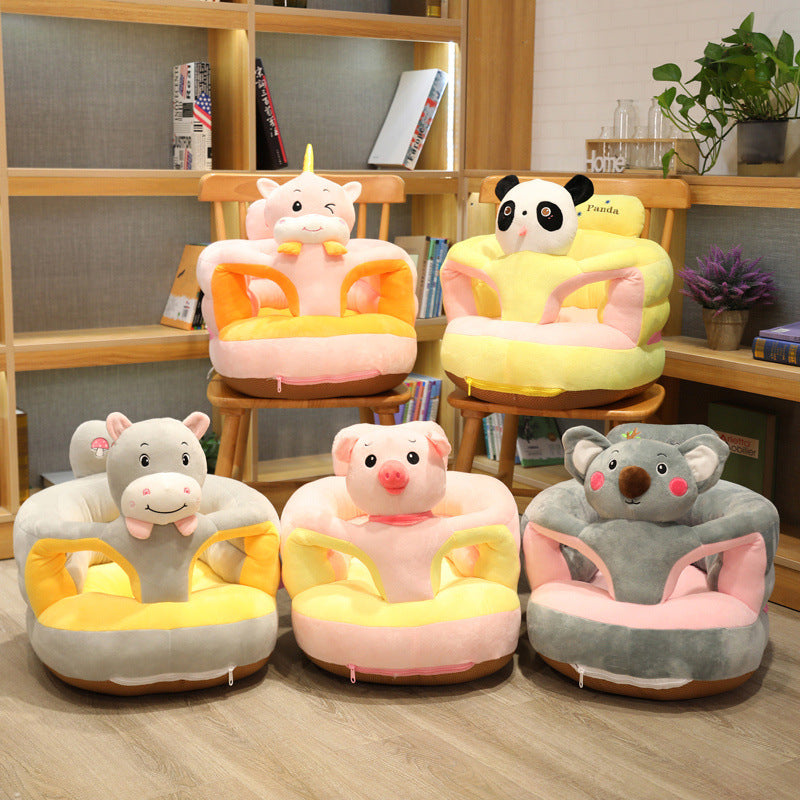 Baby Sofa Seat Support | Anti-Tip Plush Learning Cushion