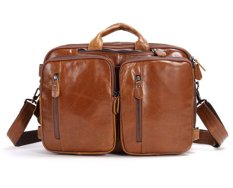 Men's Multifunctional Business Bag Made of Imported Genuine Leather – Premium Laptop Bag
