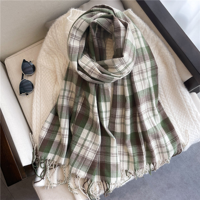 Unisex Schal Kaschmir leicht warm Herbst Winter dünn elegant