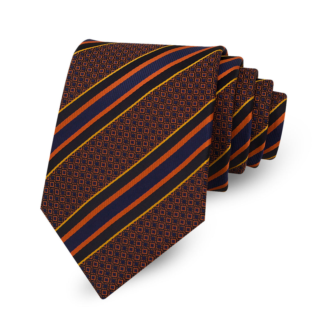 Men's Striped Tie Elegant Business Casual Modern