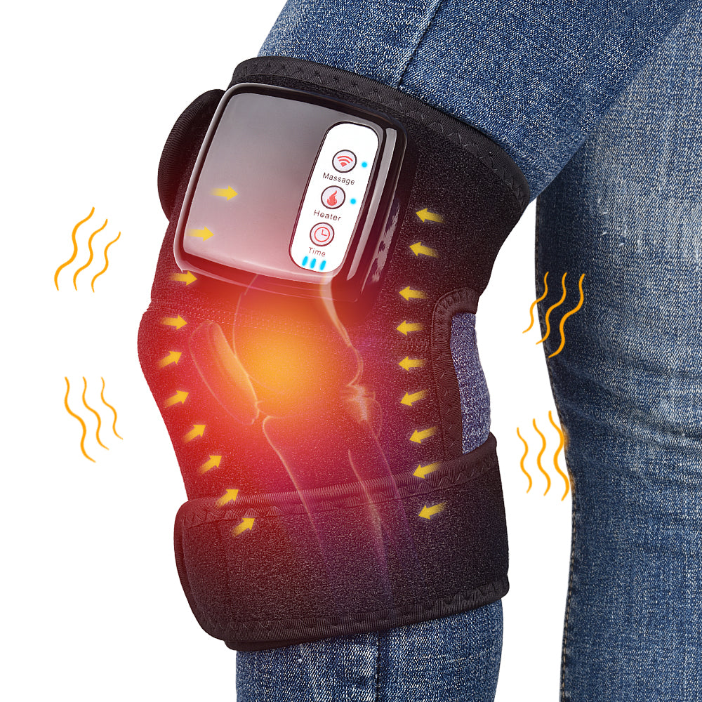 Electric Infrared Knee Brace with Massage - Vibration | Heat Therapy for Knees, Elbows & Joints