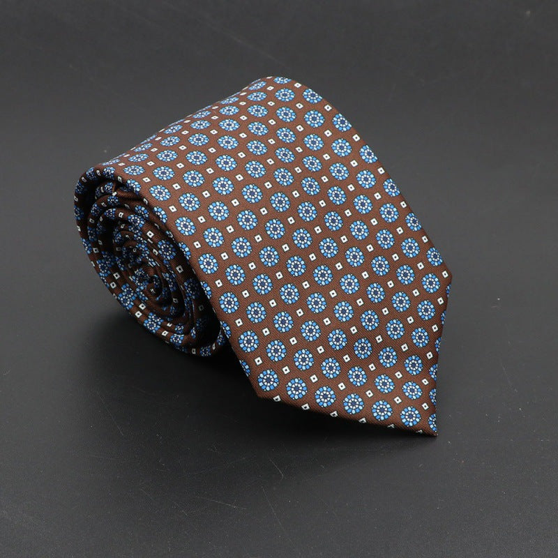 Men's Silk Tie Bohemian 7.5 cm Soft Elegant Modern