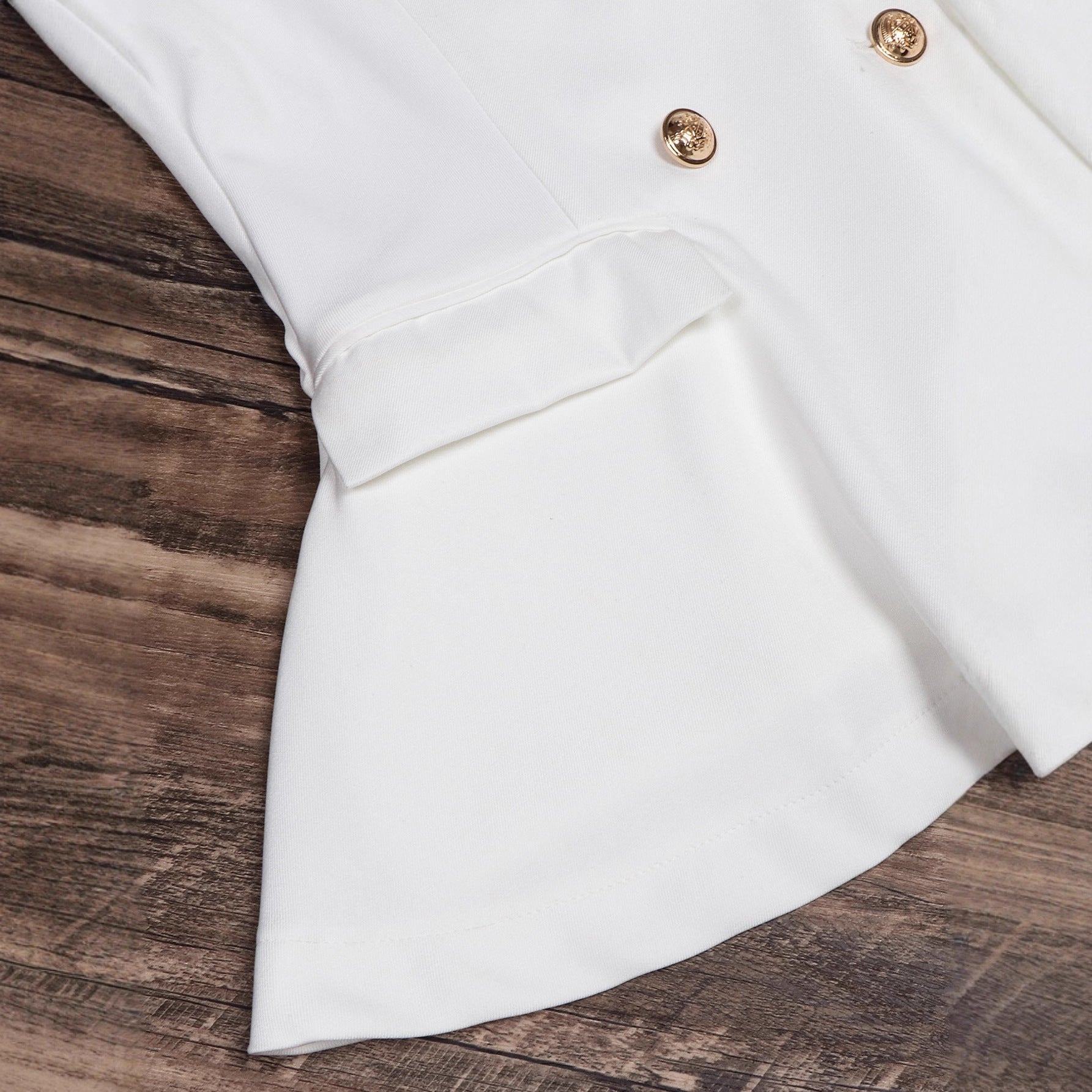 Eleganter Damen Cropped Blazer – Doppelreihig & High-End Design