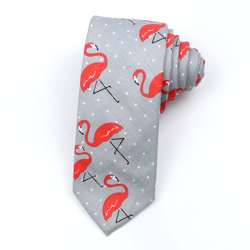 Slim Tie Men's Cotton Korean Slim Modern Elegant