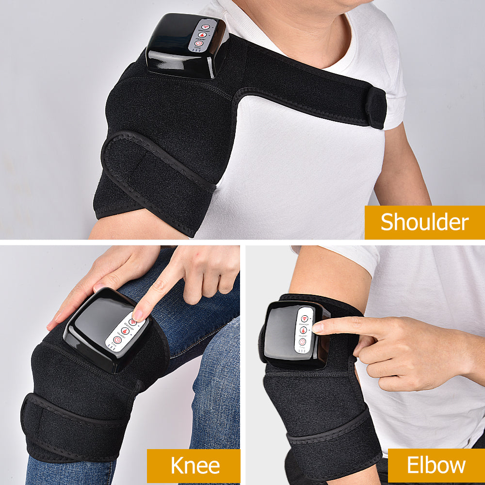 Electric Infrared Knee Brace with Massage - Vibration | Heat Therapy for Knees, Elbows & Joints