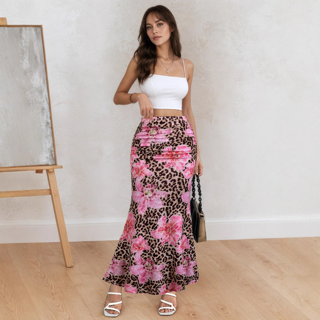 Leopard Print Midirock – Trendiger Damen Rock im Animal Style