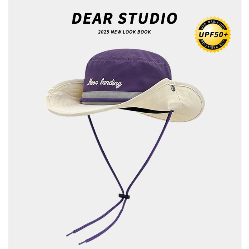 Women's Color Block Fisherman Hat – Stylish Sun Protection Bucket Hat