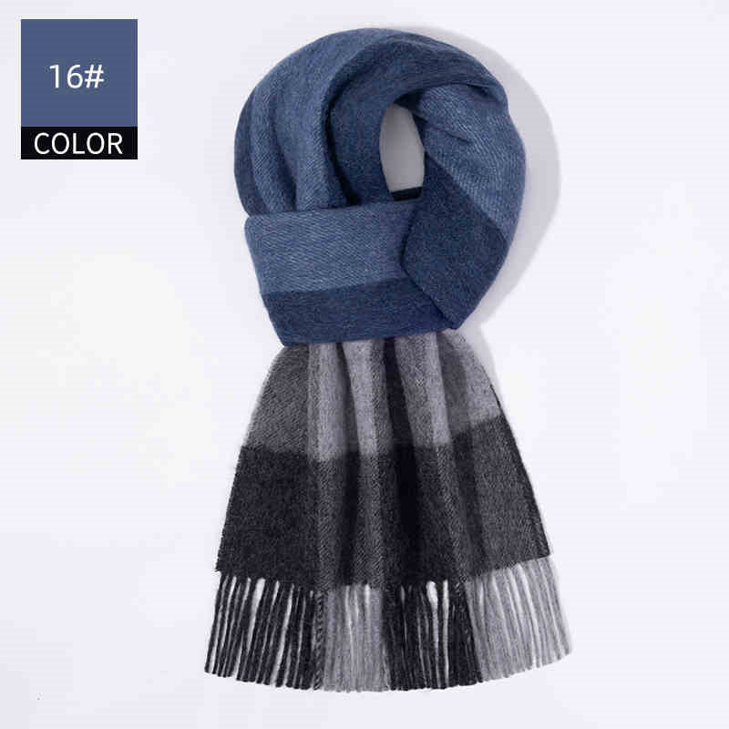 Men's Cashmere Scarf Winter Soft Warm Elegant Luxury