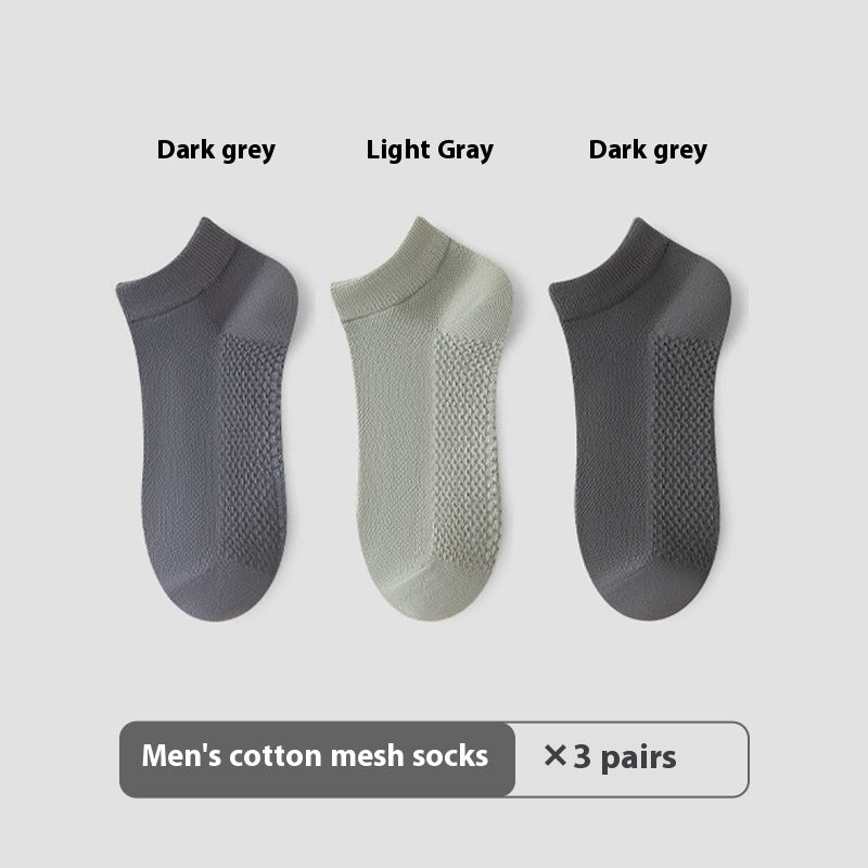 Men's Invisible Sneaker Socks | Cotton Breathable Anti-Pilling