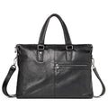 Men's Leather Business Casual Bag – Portable Laptop Briefcase