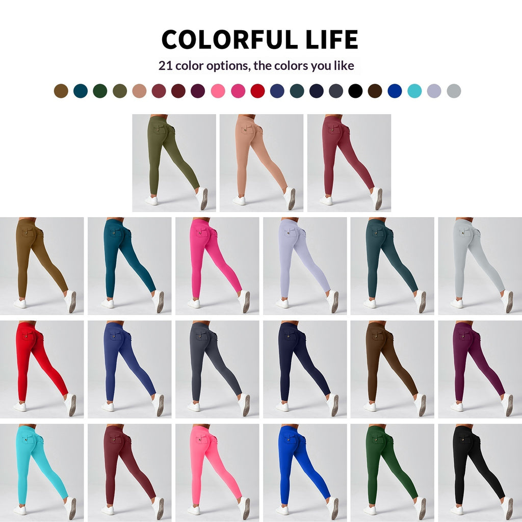 Women's High Waist Fitness Leggings – Push-Up Yoga Workout Pants