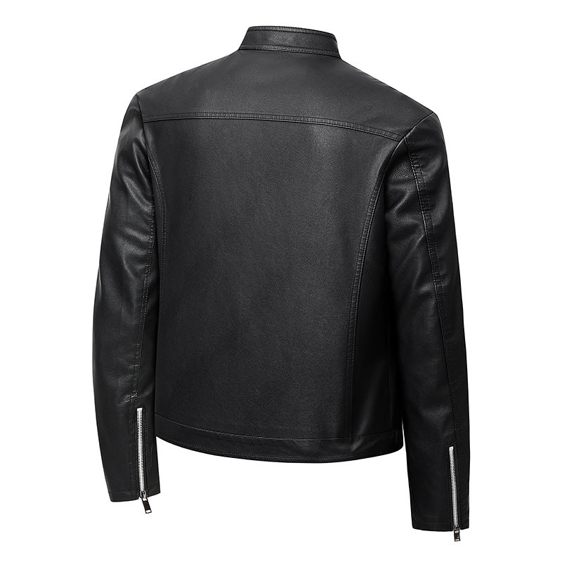 Herren PU Lederjacke Frühling Herbst – Moderne Casual Jacke