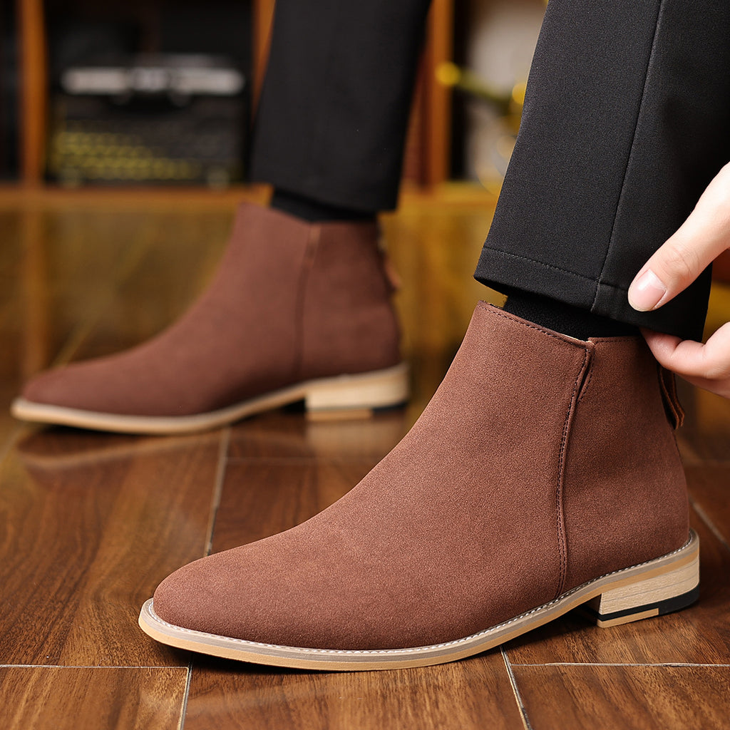 Men's Retro Martin Boots Matte – Autumn Winter High Top Ankle Boots