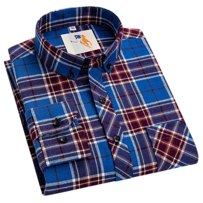 Men's Plaid Flannel Shirt | Warm Autumn Winter Shirt