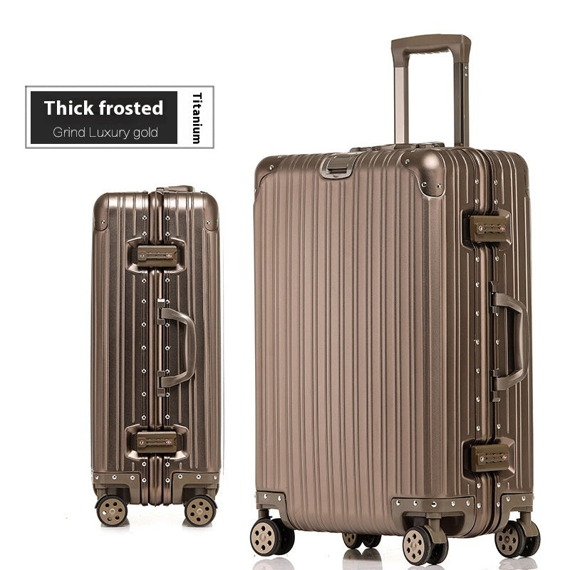 Aluminum Magnesium Suitcase with Combination Lock – Premium Trolley