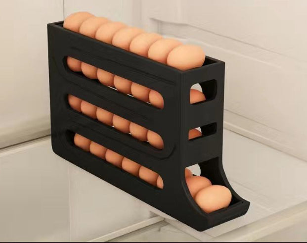 Egg Holder Refrigerator 4 Tiers | Automatic Organizer