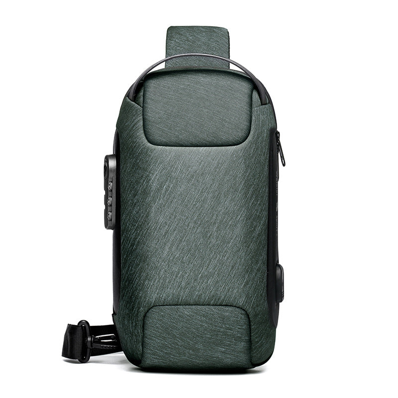 Anti-Theft Crossbody Bag Men USB | Waterproof Oxford