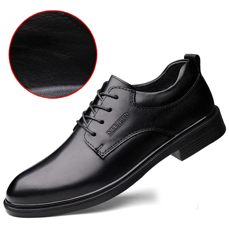 Men's Summer Leather Shoes Oversize | Elegant Lightweight Formal