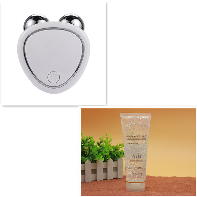 3D Microcurrent Facial Roller with Dual Rollers | Lifting Anti-Puffiness Massager