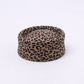 Elegant Women's Pillbox Hat – Leopard Print Designer Style