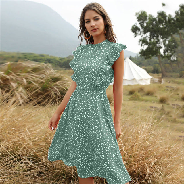 Elegant Chiffon Maxi Dress – Flowy Summer Dress for Women