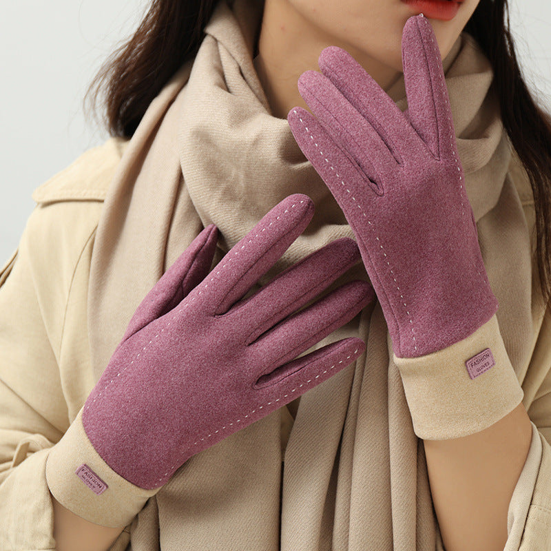 Damen Winter Touchscreen Handschuhe | Gefütterte Thermohandschuhe
