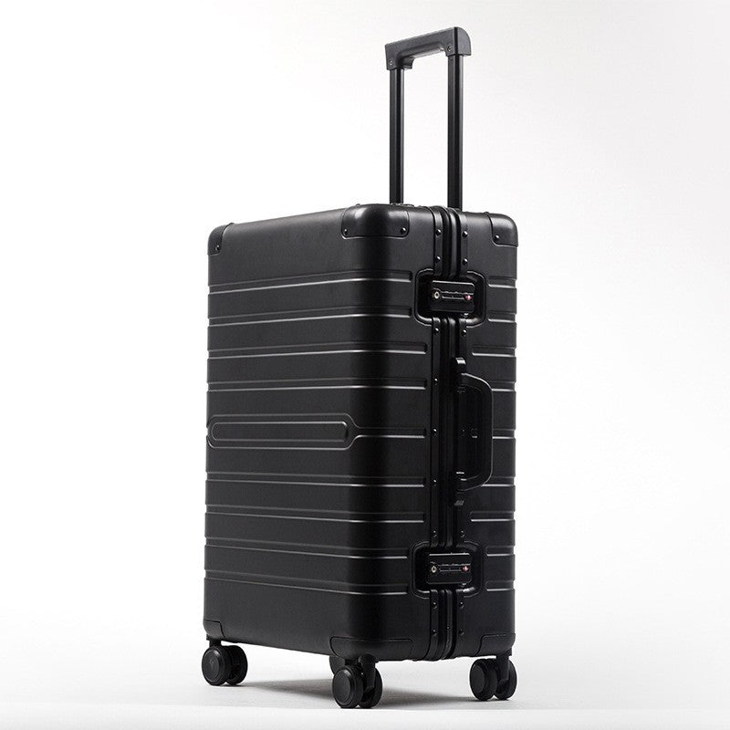Aluminum Magnesium Trolley Case with 360° Wheels | Premium Metal Hard Shell