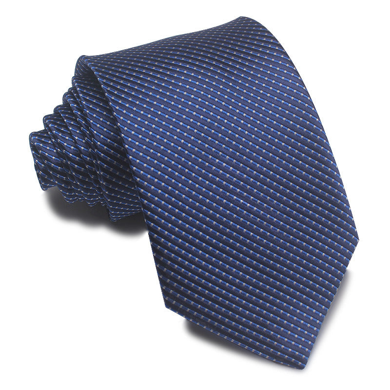 Men's Tie 8cm Striped Business Elegant Red Blue Black