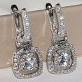 Sparkling Cubic Zirconia Earrings – Elegant Women's Stud Earrings with Diamond Look
