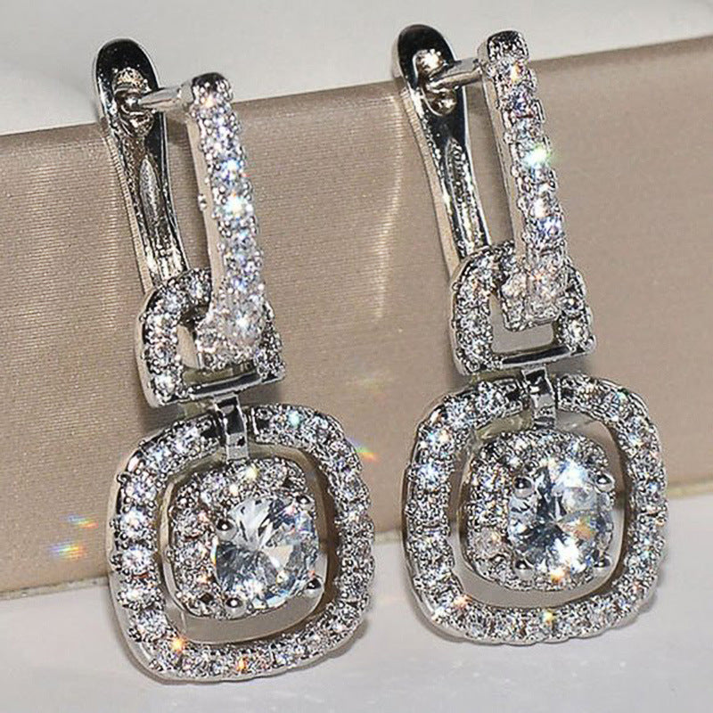 Funkelnde Zirkonia-Ohrringe – Elegante Damen Ohrstecker im Diamant-Look