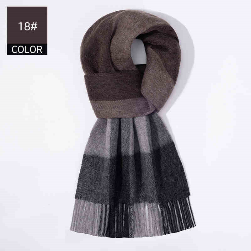 Men's Cashmere Scarf Winter Soft Warm Elegant Luxury