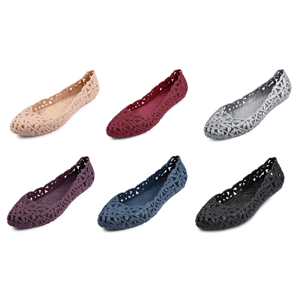 Damen Jelly Schuhe Wasserdicht | Spitze Sommer Ballerinas
