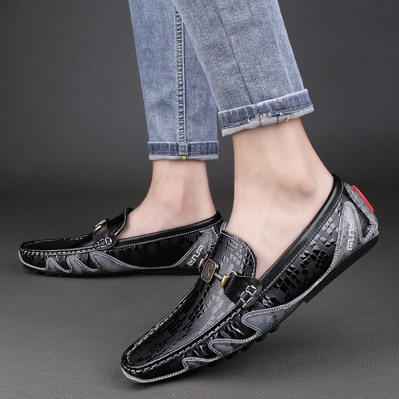 Men's Genuine Leather Shoes | Premium Cowhide Casual Elegant