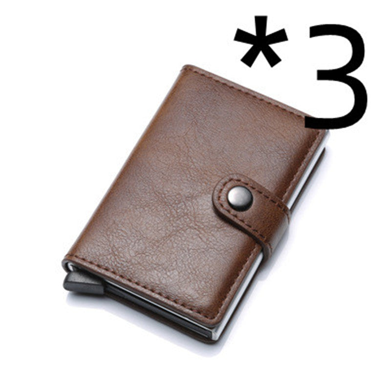 RFID Men's Wallet | Aluminum | Anti-theft Leather Wallet