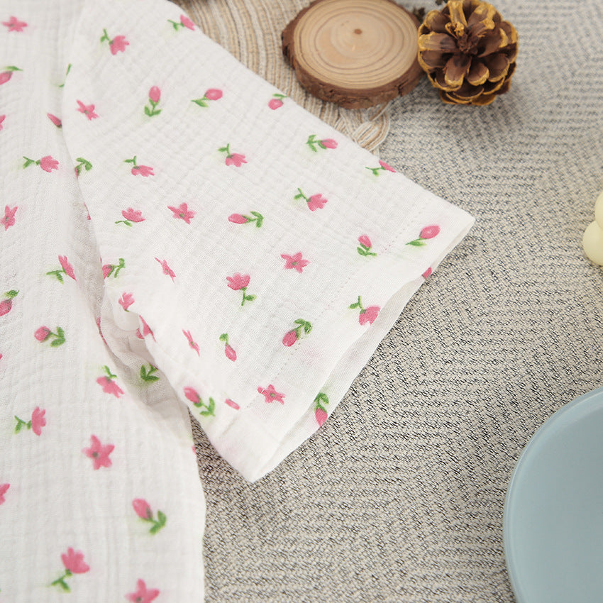 Women's Summer Pajamas | Cotton Short Sleeve Set with Shorts