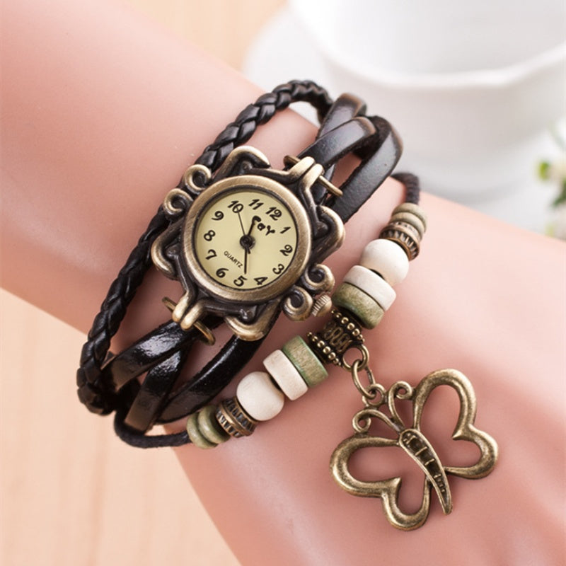New bracelet, hollow butterfly bracelet in women's style, punk fashion, student, watch