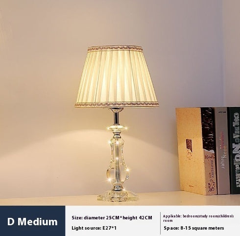 Crystal Table Lamp Dimmable with Remote Control Luxury LED